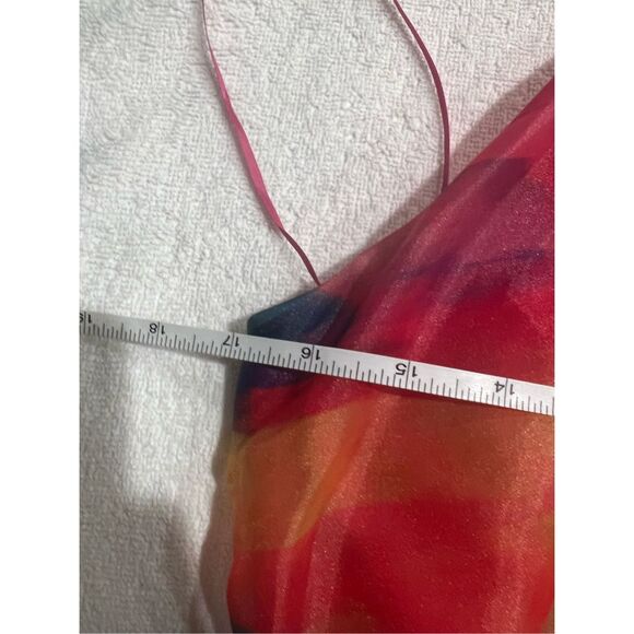 Luxxel Crop Top and Maxi Skirt Set - in Aquarelle Print size S Preloved - Picture 8 of 8